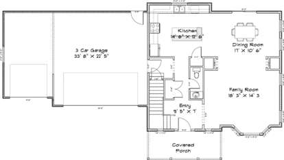 Floorplan 1 for House Plan #2802-00008