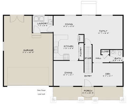 Main Floor  for House Plan #2802-00009