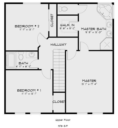 Second Floor for House Plan #2802-00009