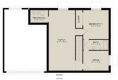 Basement for House Plan #2802-00009