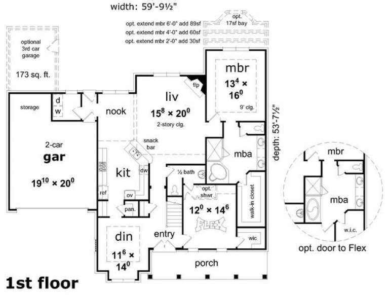 House Plan House Plan #16176 Drawing 1