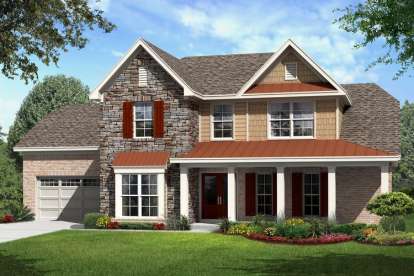 Traditional House Plan #3367-00045 Elevation Photo