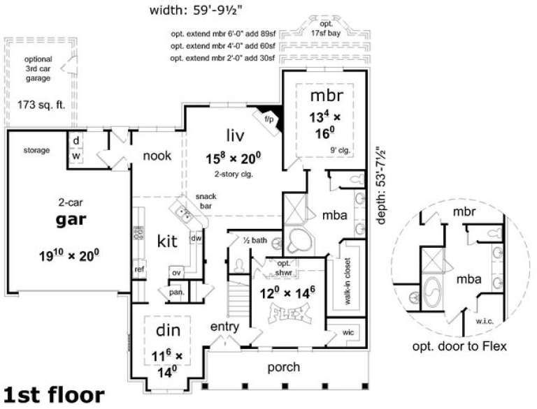 House Plan House Plan #16177 Drawing 1