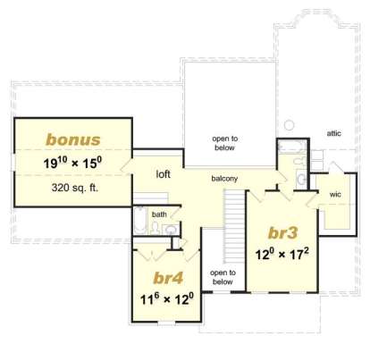 Floorplan 2 for House Plan #3367-00046