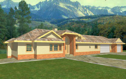 Mountain House Plan #039-00298 Elevation Photo