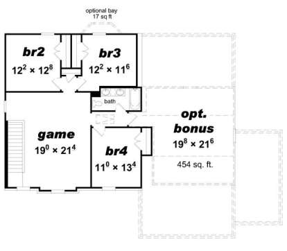 Floorplan 2 for House Plan #3367-00048