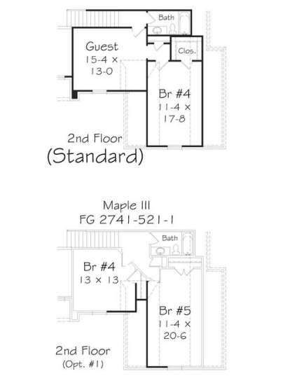Floorplan 2 for House Plan #3367-00049