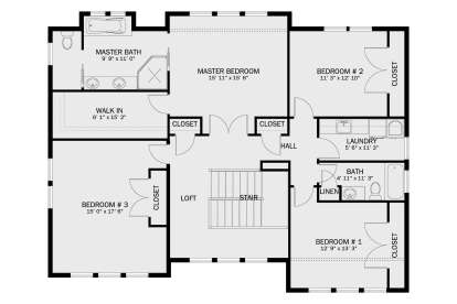 Second Floor for House Plan #2802-00010