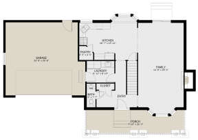 Floorplan 1 for House Plan #2802-00011
