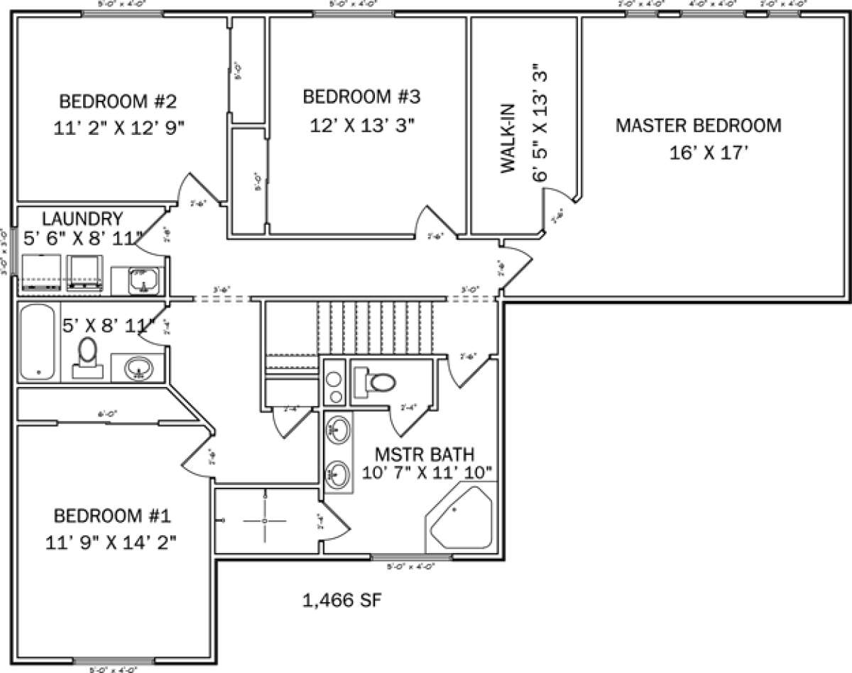 Floorplan 2 for House Plan #2802-00012