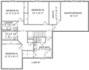 Floorplan 2 for House Plan #2802-00012