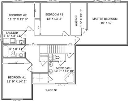 Second Floor for House Plan #2802-00012
