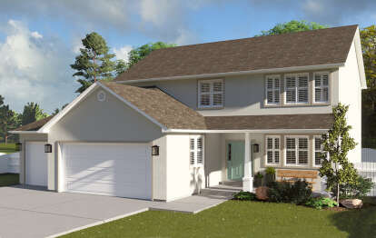 Traditional House Plan #2802-00013 Elevation Photo