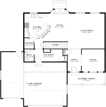 Main Floor  for House Plan #2802-00013