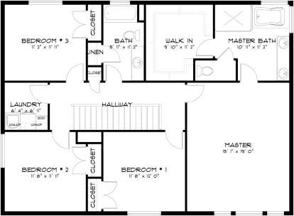 Second Floor for House Plan #2802-00013