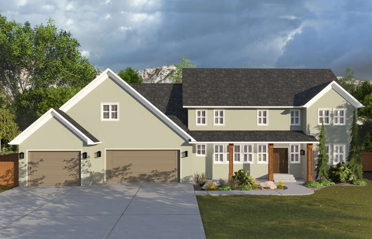House Plan House Plan #16190 Front Elevation 