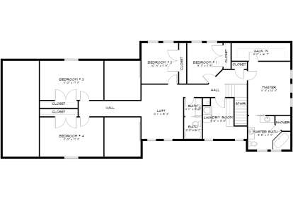 Second Floor for House Plan #2802-00015