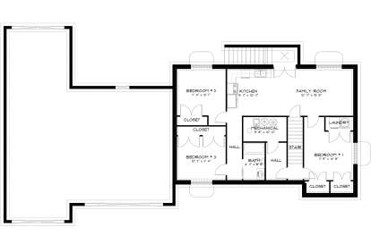 Basement for House Plan #2802-00015
