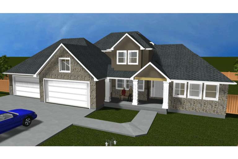 House Plan House Plan #16191 Front Elevation