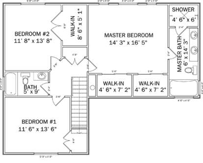 Second Floor for House Plan #2802-00017