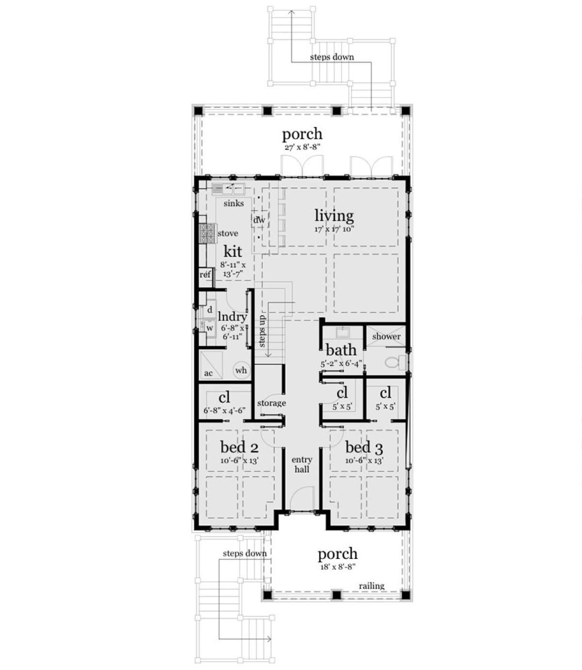 Main Floor for House Plan #028-00101