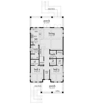 Main Floor for House Plan #028-00101