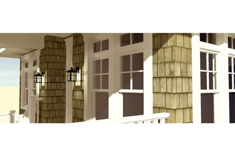 Narrow Lot House Plan #028-00101 Additional Photo