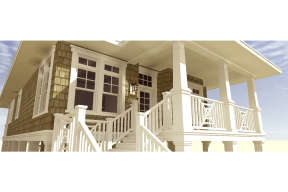 Narrow Lot House Plan #028-00101 Additional Photo