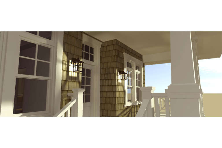Narrow Lot House Plan #028-00101 Additional Photo