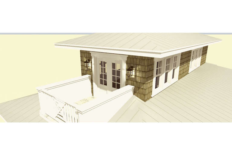 Narrow Lot House Plan #028-00101 Additional Photo