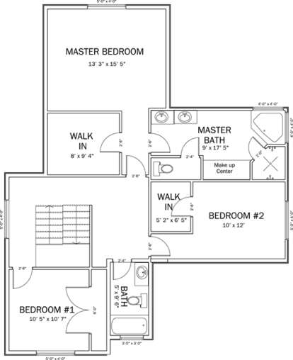 Floorplan 2 for House Plan #2802-00018