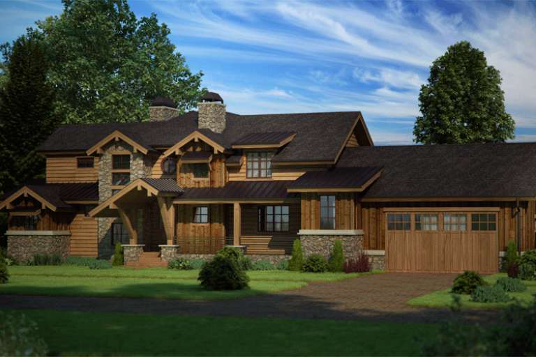Mountain House Plan #5631-00055 Elevation Photo