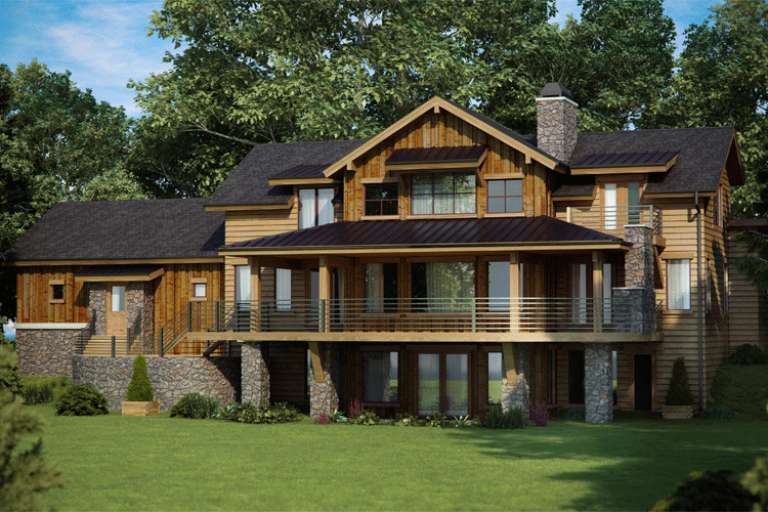 Mountain House Plan #5631-00055 Elevation Photo