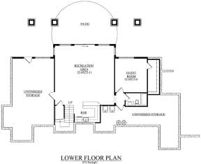 Basement Floor Plan for House Plan #5631-00055