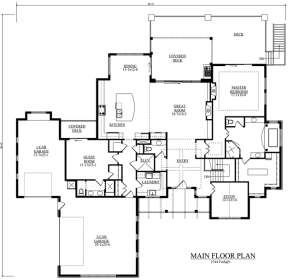 Floorplan 1 for House Plan #5631-00056