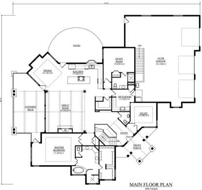 Floorplan 1 for House Plan #5631-00057