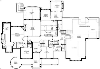 Floorplan 1 for House Plan #5631-00059
