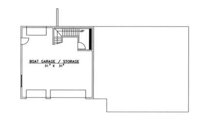 Garage Floor for House Plan #039-00299