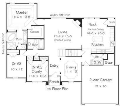 House Plan House Plan #16201 Drawing 1