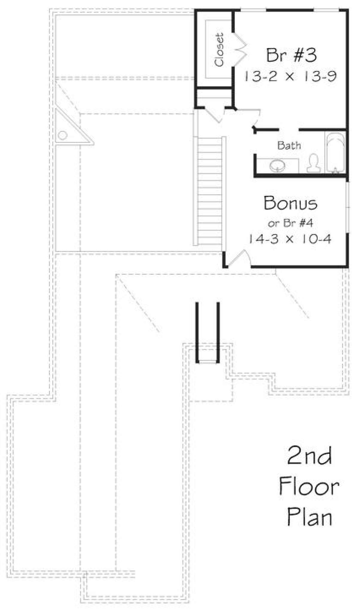 Floorplan 2 for House Plan #3367-00056