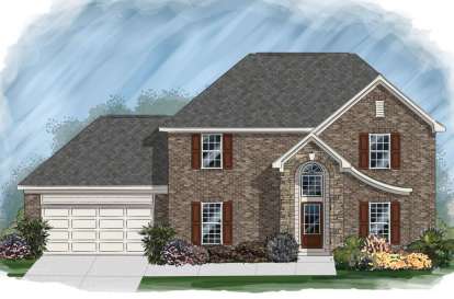 European House Plan #3367-00059 Elevation Photo