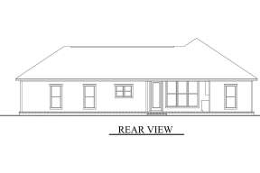Ranch House Plan #041-00076 Elevation Photo