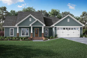 Cottage House Plan #041-00077 Elevation Photo
