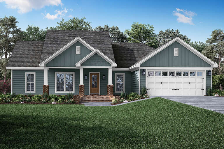 Cottage House Plan #041-00077 Elevation Photo