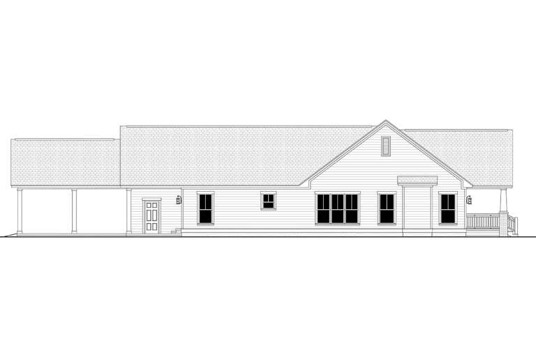 Narrow Lot House Plan #041-00078 Elevation Photo