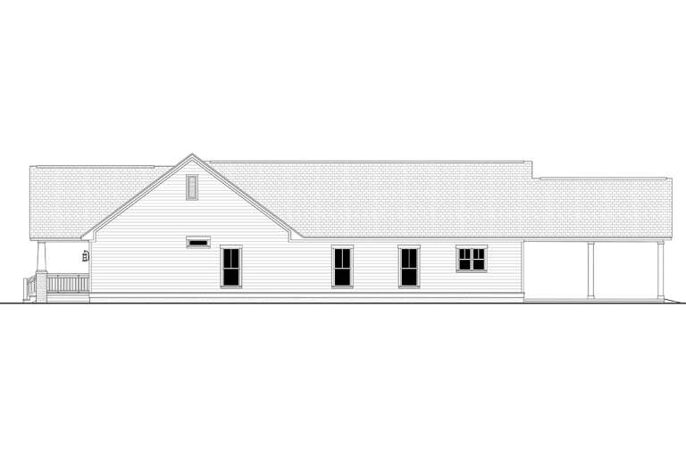 Narrow Lot House Plan #041-00078 Elevation Photo