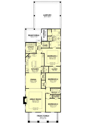 Main Floor for House Plan #041-00078