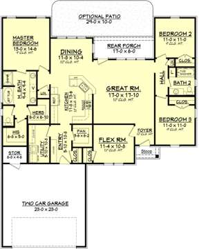 Main Floor for House Plan #041-00079