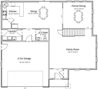 Floorplan 1 for House Plan #2802-00019