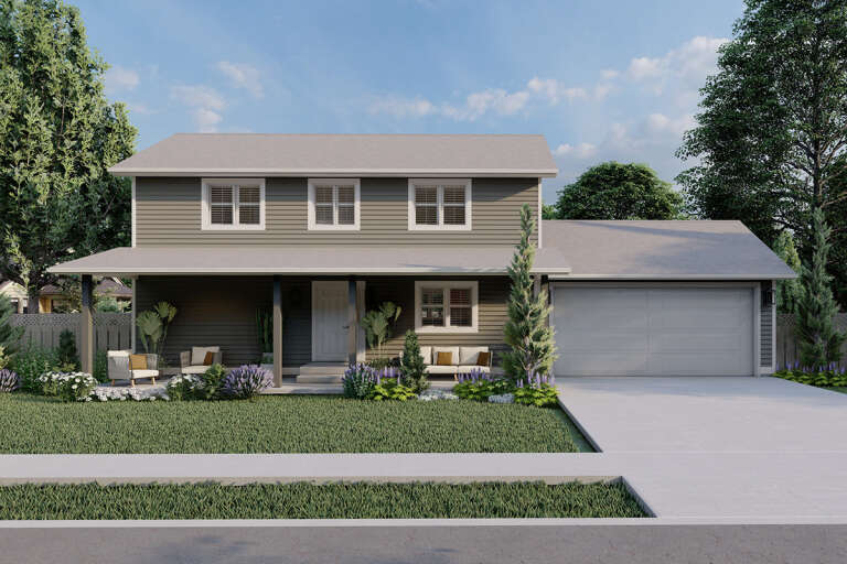 House Plan House Plan #16217 Front Elevation